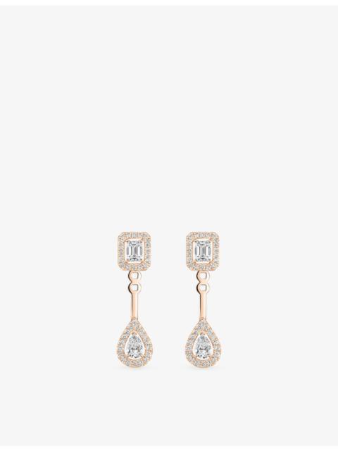 MESSIKA My Twin Toi & Moi 18ct pink-gold and diamond earrings