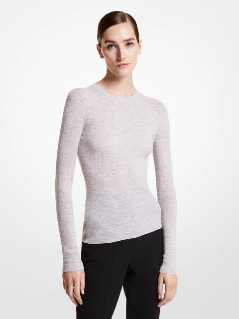 MICHAEL KORS COLLECTION Hutton Featherweight Cashmere Sweater