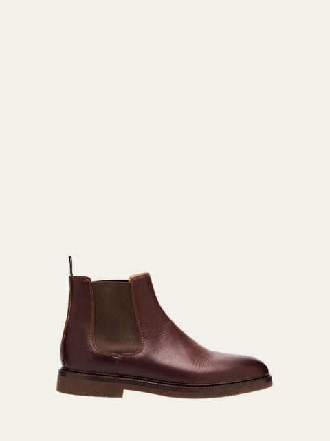 Brunello Cucinelli Men's Gored Tall Chelsea Boots