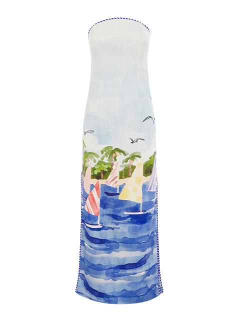 LEO LIN Ava Bustier Maxi Dress print