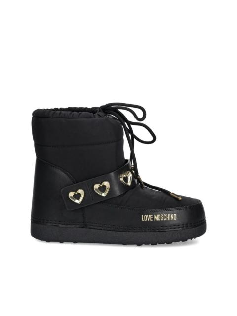 Moschino heart-embellished boots