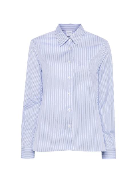 pinstriped cotton shirt