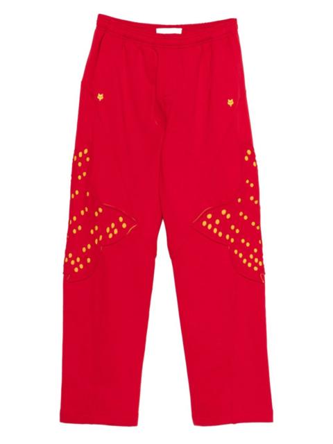 Kiko Kostadinov x Fox Lab perforated fleece jogger