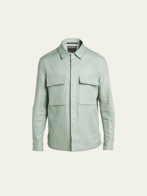 Men's Oasi Lino Overshirt