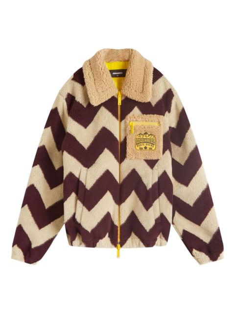 DSQUARED2 chevron zip jacket