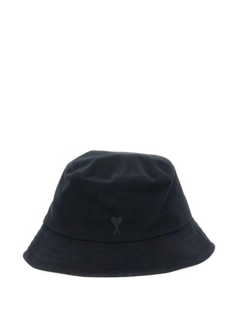 AMI Paris Black "Ami De Coeur" Bucket Hat