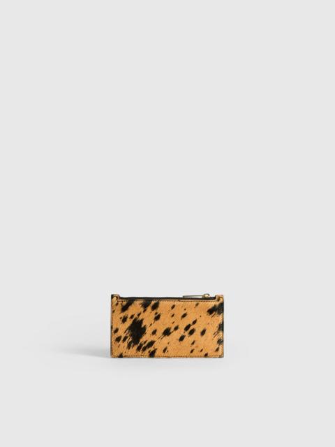 ATP ATELIER Moscosi Cannella/Black Printed Mini Cow/Leather Card holder