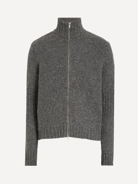 YMC Charcoal Grey Nova Zip-Up Cardigan