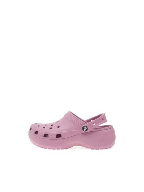 crocs platform perforated mules