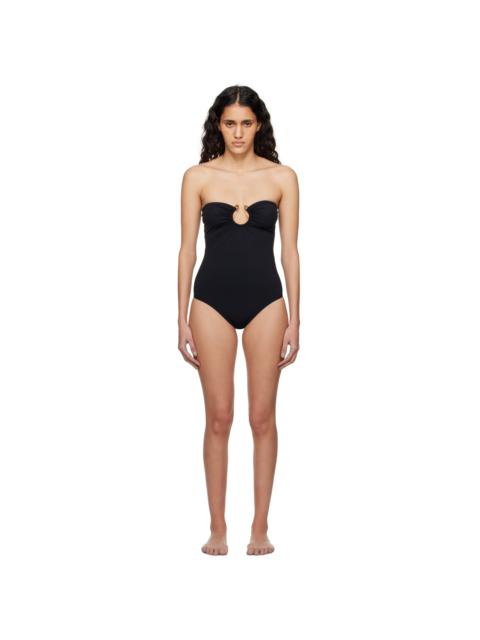 Bottega Veneta Black Knot Ring One-Piece Swimsuit