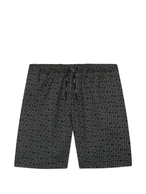 GCDS monogram swim shorts