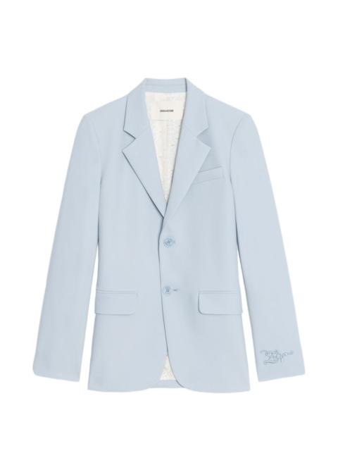 Zadig & Voltaire Vanille embroidery tailoring blazer