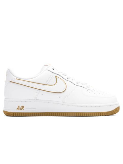 Nike AIR FORCE 1 '07 - WHITE/WHITE/BRONZINE