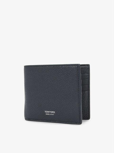 Grained leather wallet