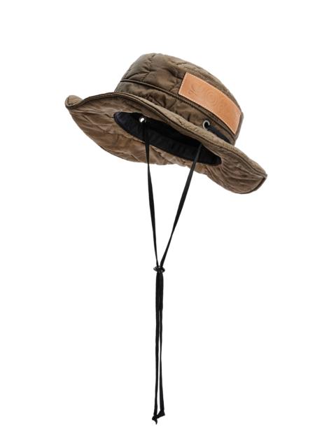Loewe Explorer hat in upcycled quilted textile