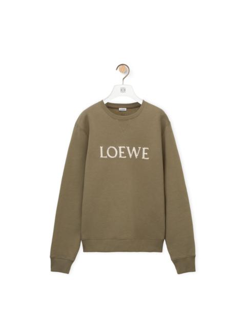Loewe Embroidered LOEWE sweatshirt in cotton