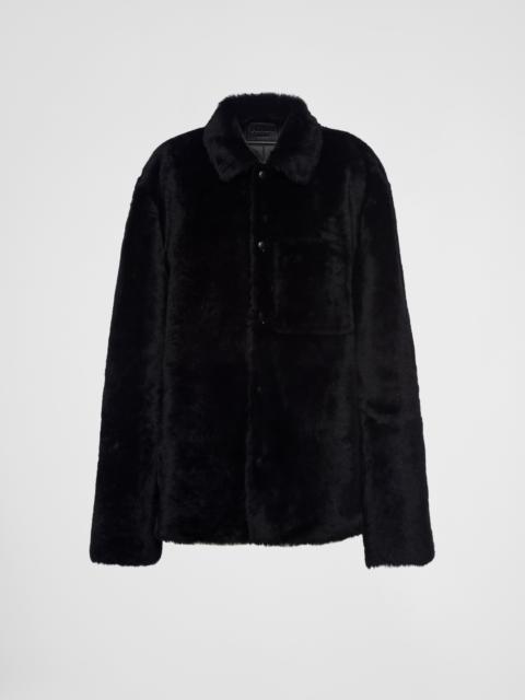 Shearling blouson jacket