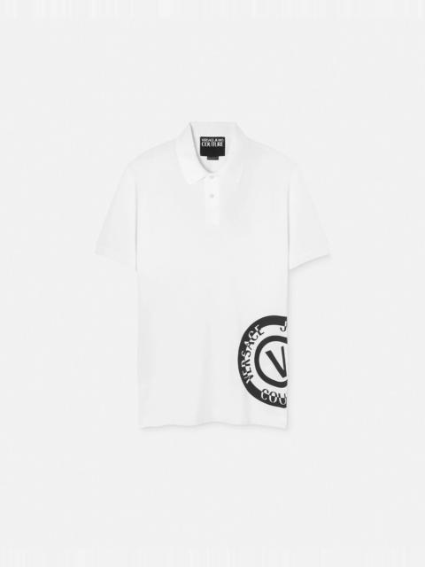VERSACE JEANS COUTURE V-Emblem Polo Shirt