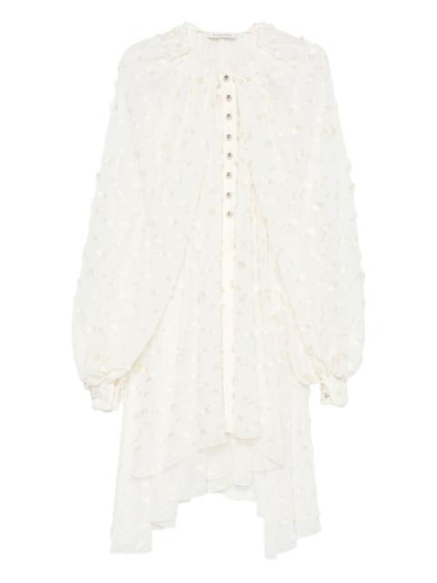 Lanvin button-fastening ruffled blouse