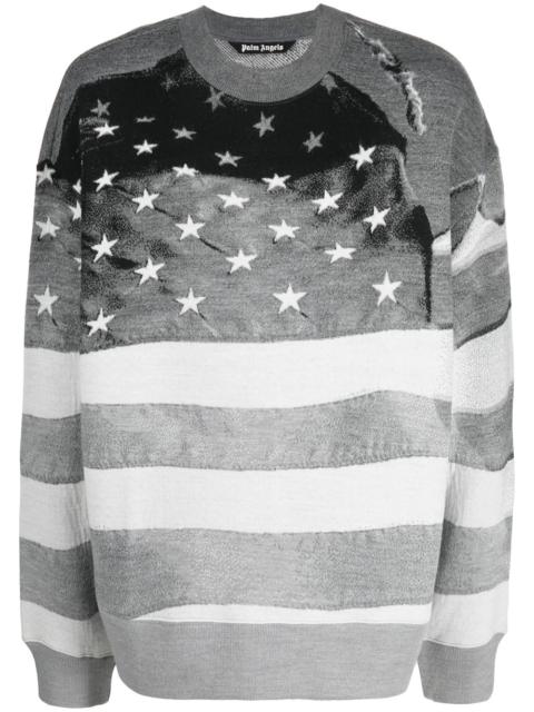Palm Angels stars and stripes-print sweatshirt