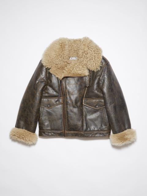 Acne Studios Shearling jacket - Brown/beige