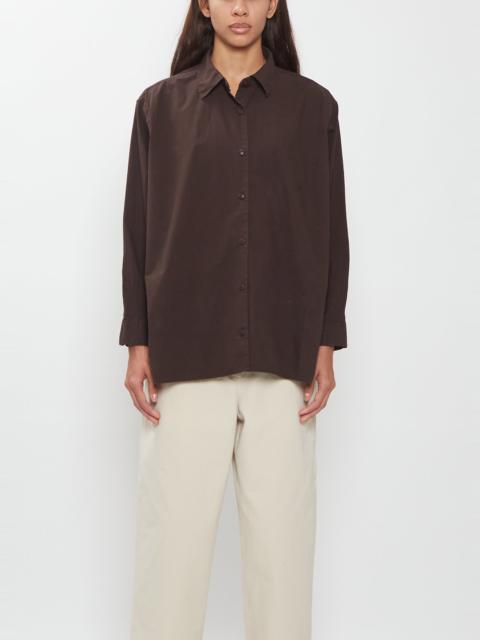 CASEY/CASEY Naomi Light Cotton Shirt — Dark Brown