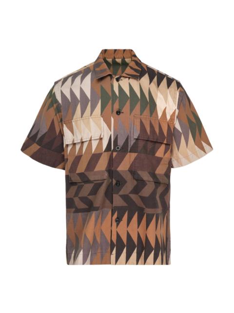 sacai x A.P.C. Quilts Short Sleeve Shirt