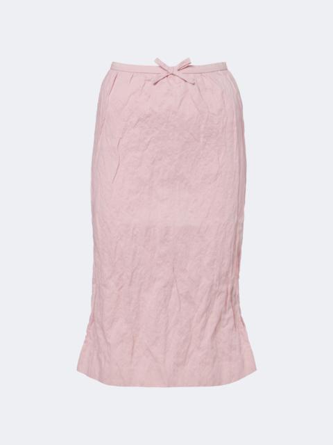 SHUSHU/TONG Bow-detail cotton-blend midi skirt