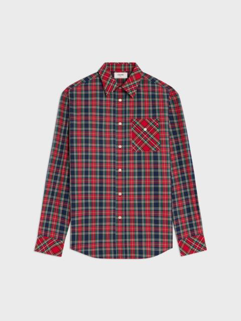 CELINE shirt IN TARTAN COTTON