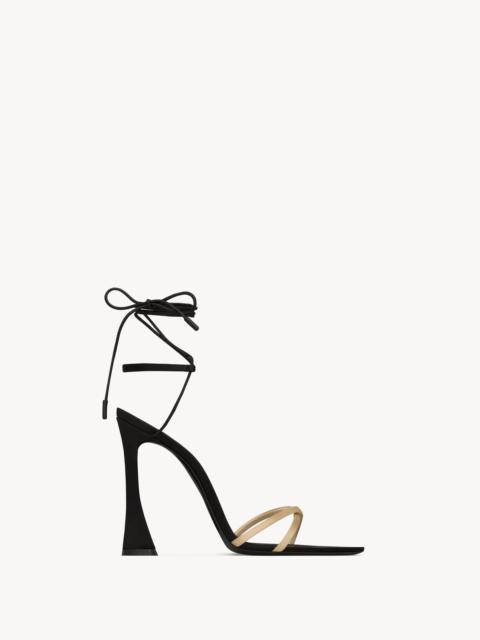 SAINT LAURENT LIZA SANDALS IN SATIN CREPE