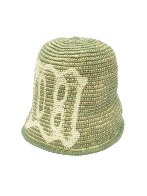 crochet M bucket hat