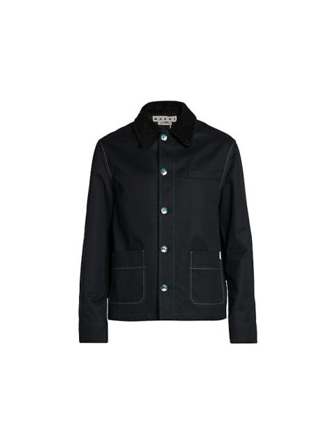 Marni stitch-detail 셔츠 재킷