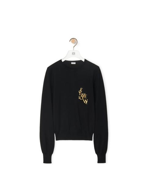 Loewe LOEWE charm sweater in wool