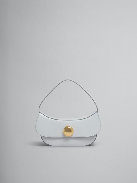 Marni GREY LEATHER BUTTERFLY MEDIUM HOBO BAG