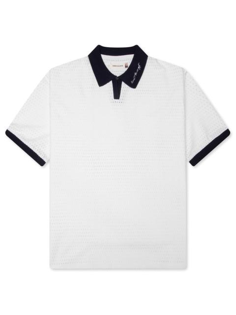 HONOR THE GIFT PIQUE COLORBLOCK POLO - BONE
