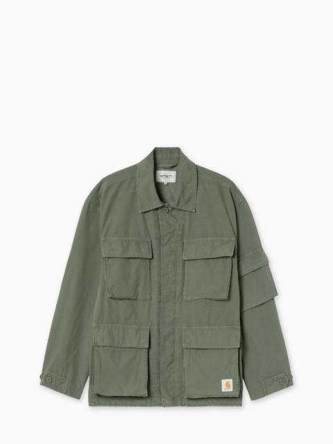 Carhartt WIP CARHARTT WIP MANDERSON JACKET COTTON COLUMBIA RIPSTOP GARMENT DYED LEAF
