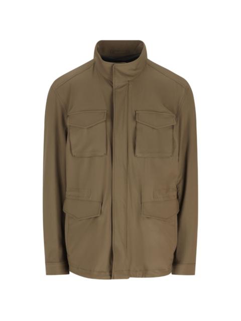 Herno flap-pocket jacket