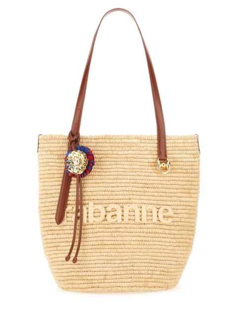 rabanne RABANNE Embellished Raffia Tote Bag