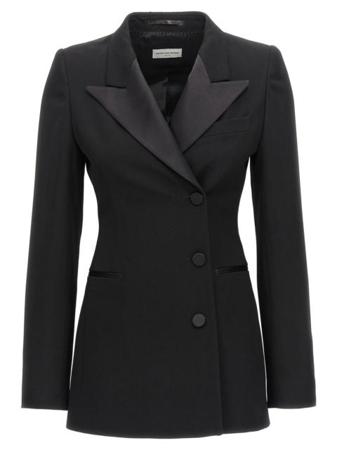 Bowy Tuxedo Blazer And Suits Black