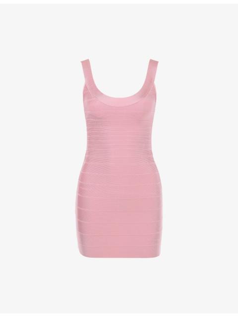 House of CB The OG Scoop-Neck Woven Bandage Mini Dress