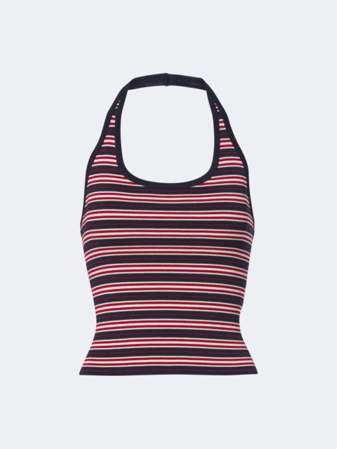FAITHFULL Dorris striped cotton-blend top
