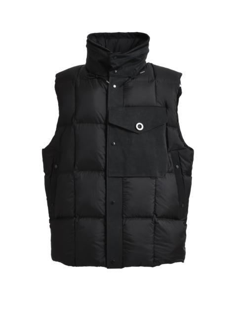 Ten C SHELTER COMBO DOWN VEST / BLK