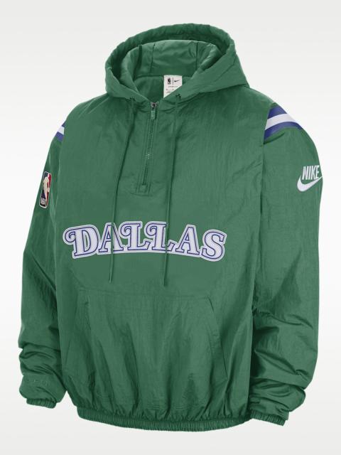 Nike Dallas Mavericks Hardwood Classics Men's Nike Therma-FIT NBA 1/2-Zip Hoodie