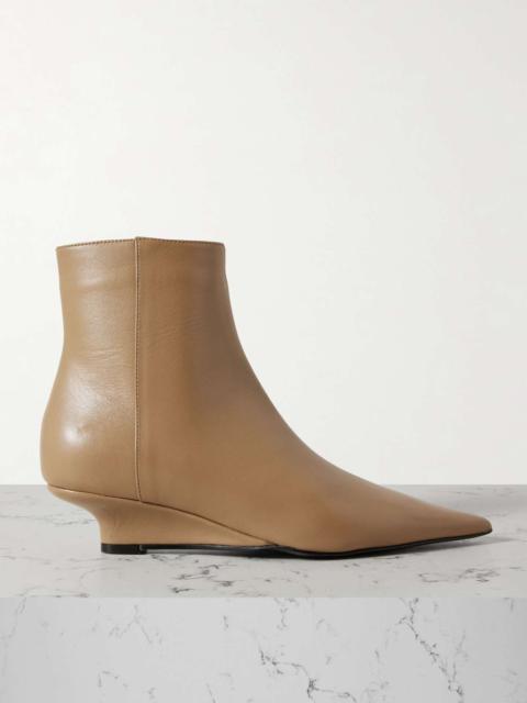 The Sharp leather ankle boots Camel