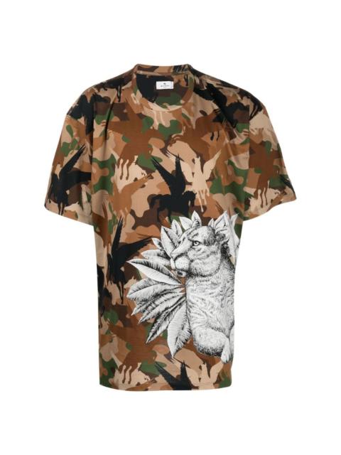 Pegaso Pegaflying-print short-sleeve T-shirt