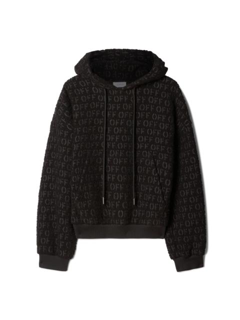 Off Ao Bouclé Over Hoodie