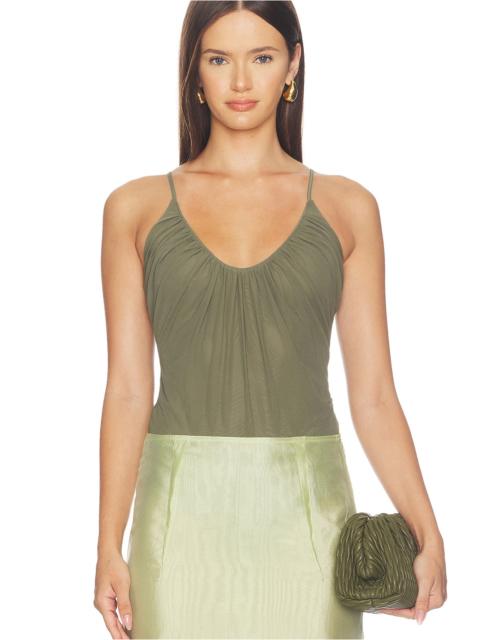 L'AGENCE Gelina Ruched Bodysuit