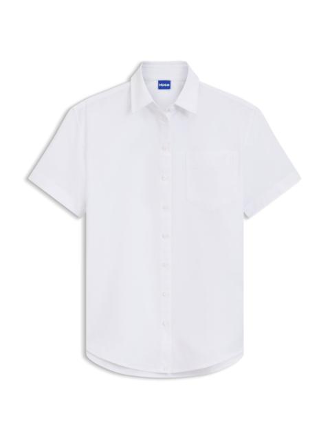 HUGO RELAXED-FIT BLOUSE IN OXFORD COTTON