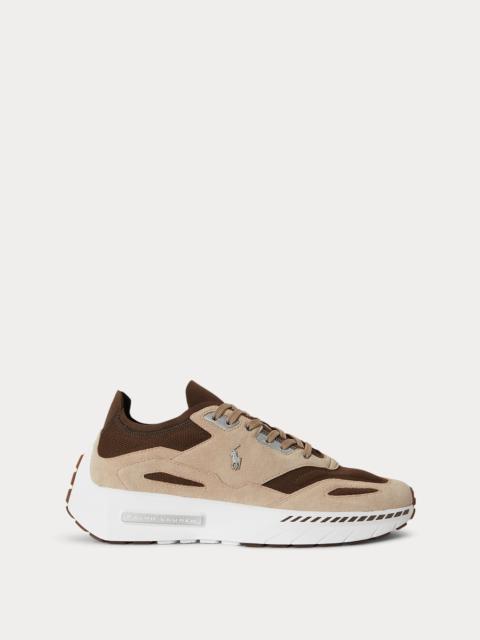Polo Ralph Lauren Boerum Suede-Paneled Knit Sneaker