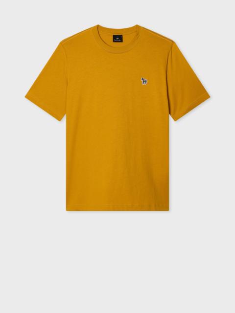 Paul Smith Mustard Organic Cotton Zebra Logo T-Shirt